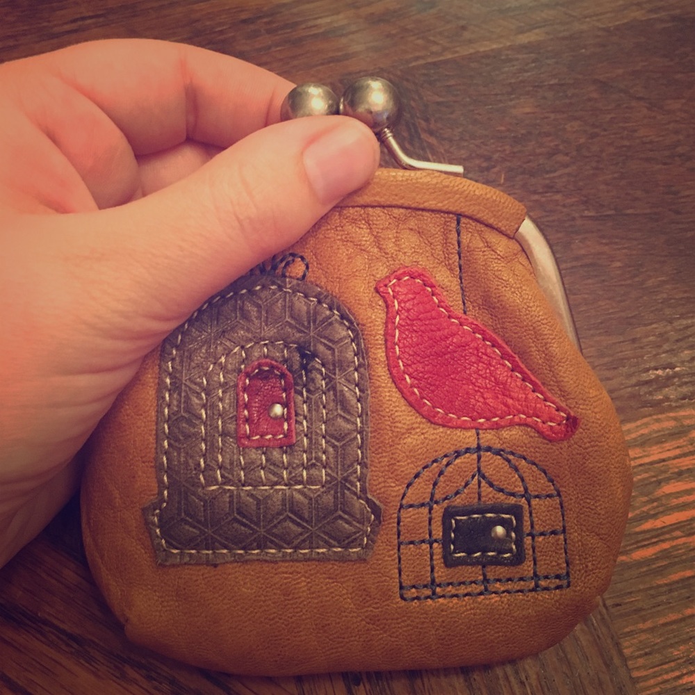 Fossil brand coin purse.